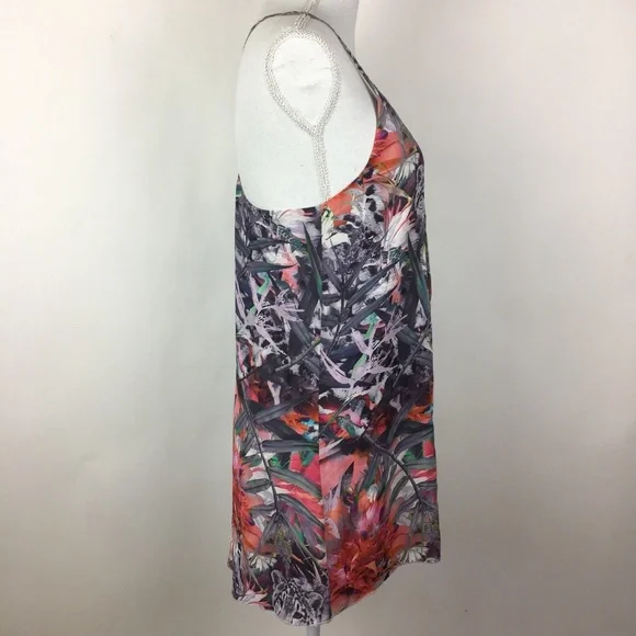 Alice Olivia Dress Fierra Floral Snow Leopard Silk - Picture 4 of 8